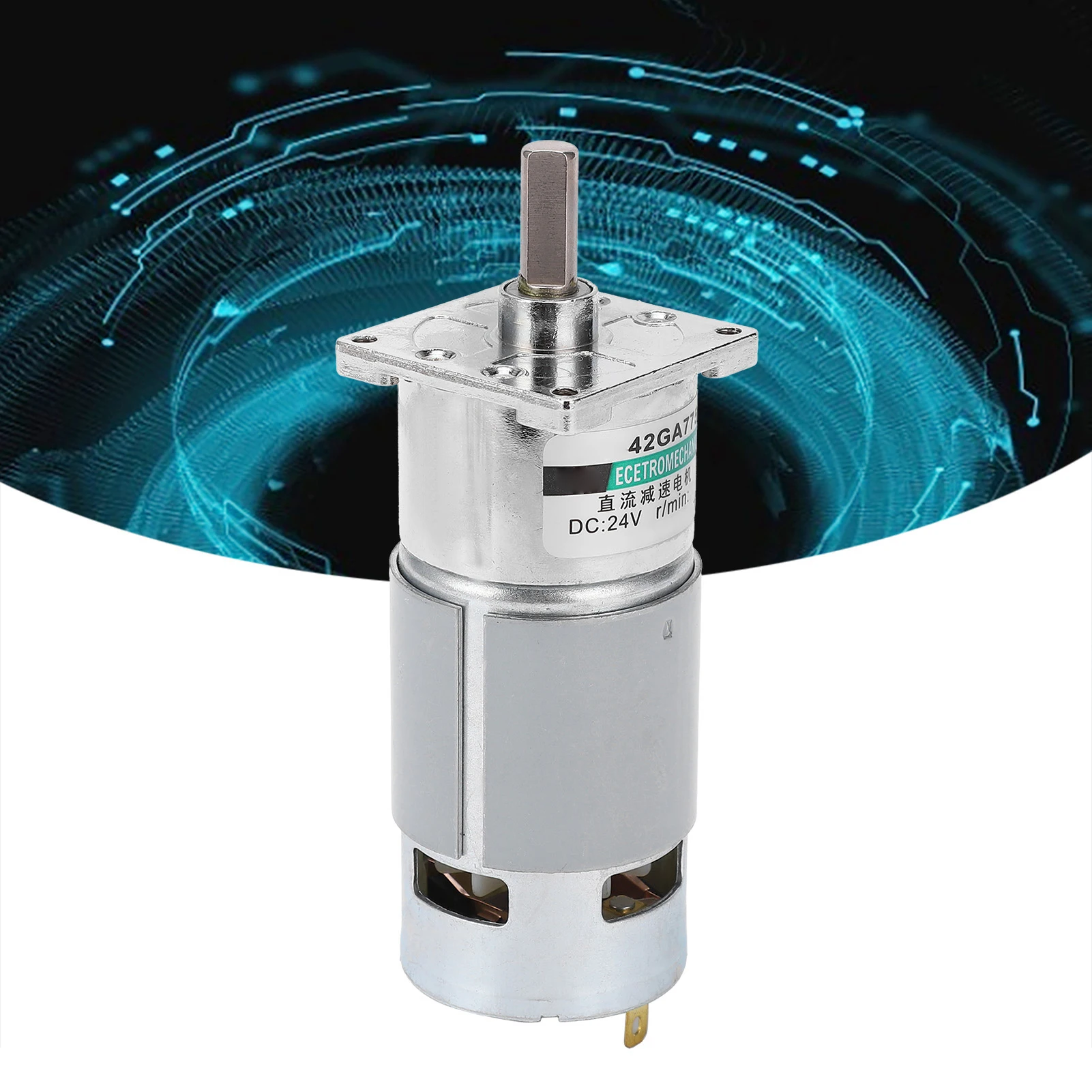 

Мотор-редуктор постоянного тока, мини-редуктор скорости, CW CCW, постоянный магнит, автоматизированная промышленность, 24 В XD‐42GA755