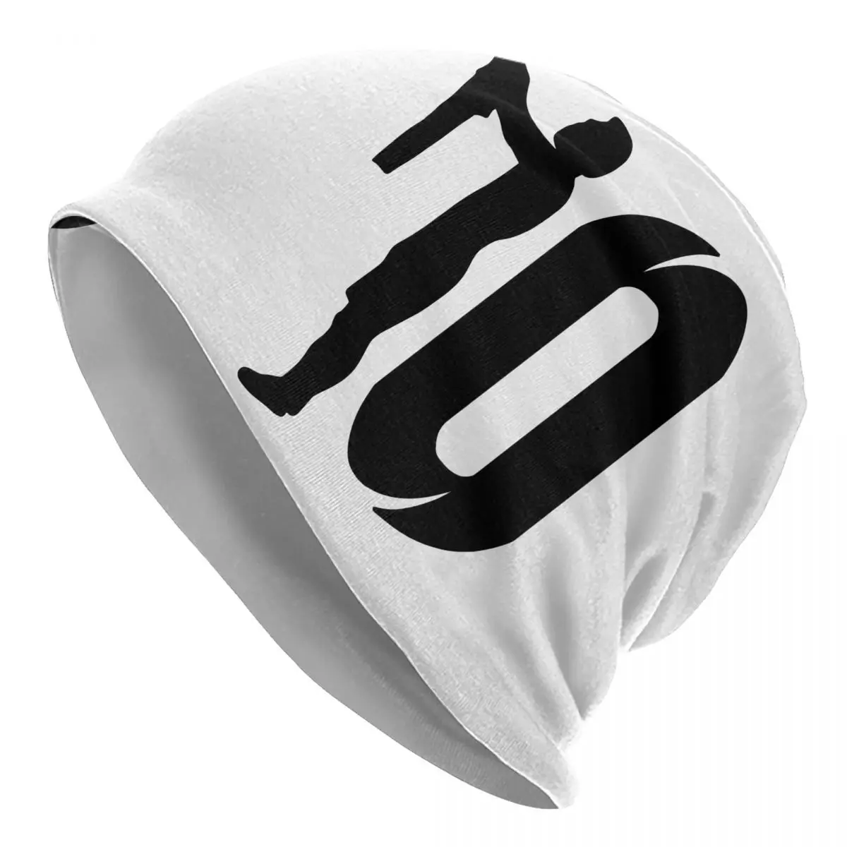 

Messi Number 10 Bonnet Hat Hip Hop Street Skullies Beanies Hats Football Soccer for Men Women Warm Dual-use Caps