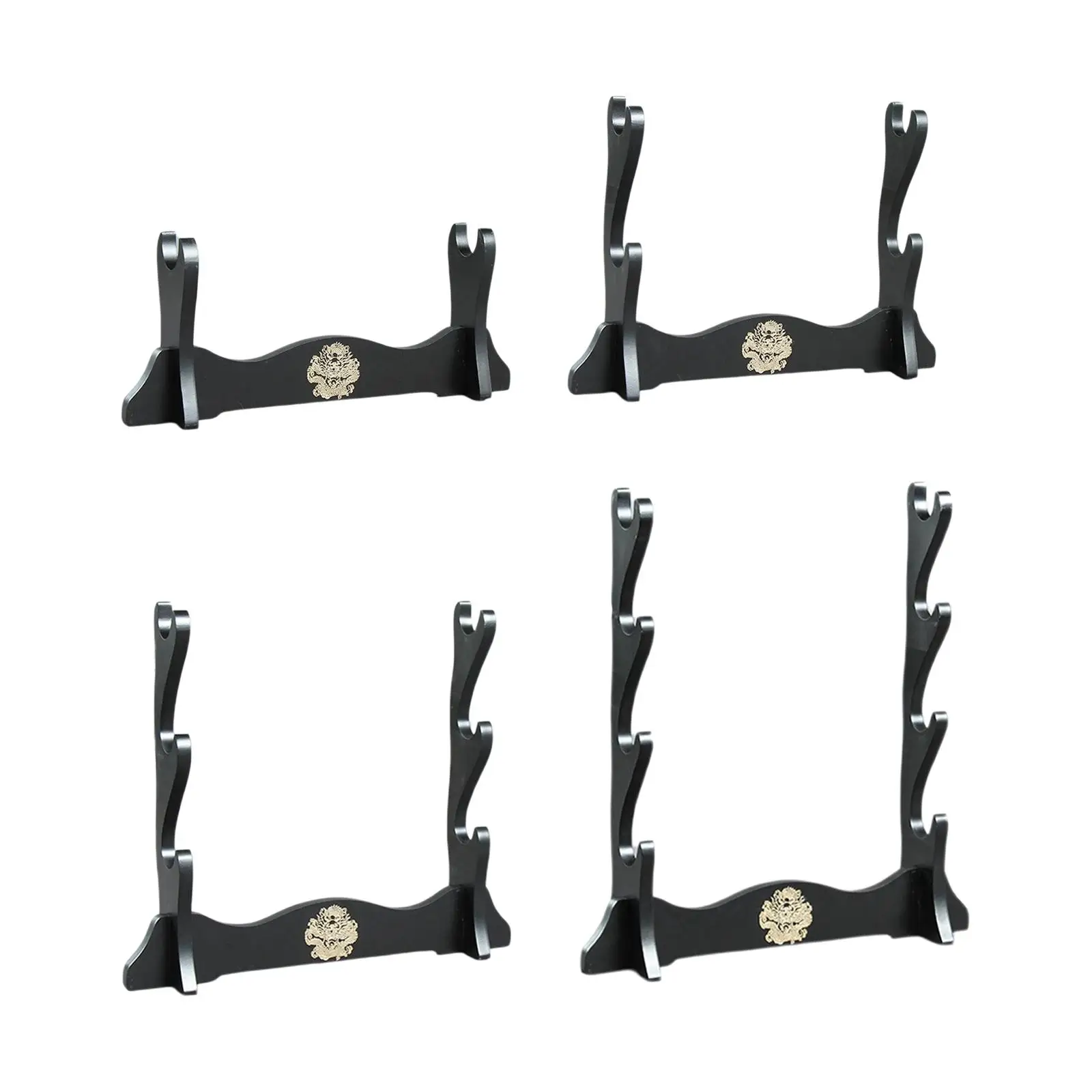 Wooden Storage Rack Desktop Musical Instrument Flute Bracket Display Stand