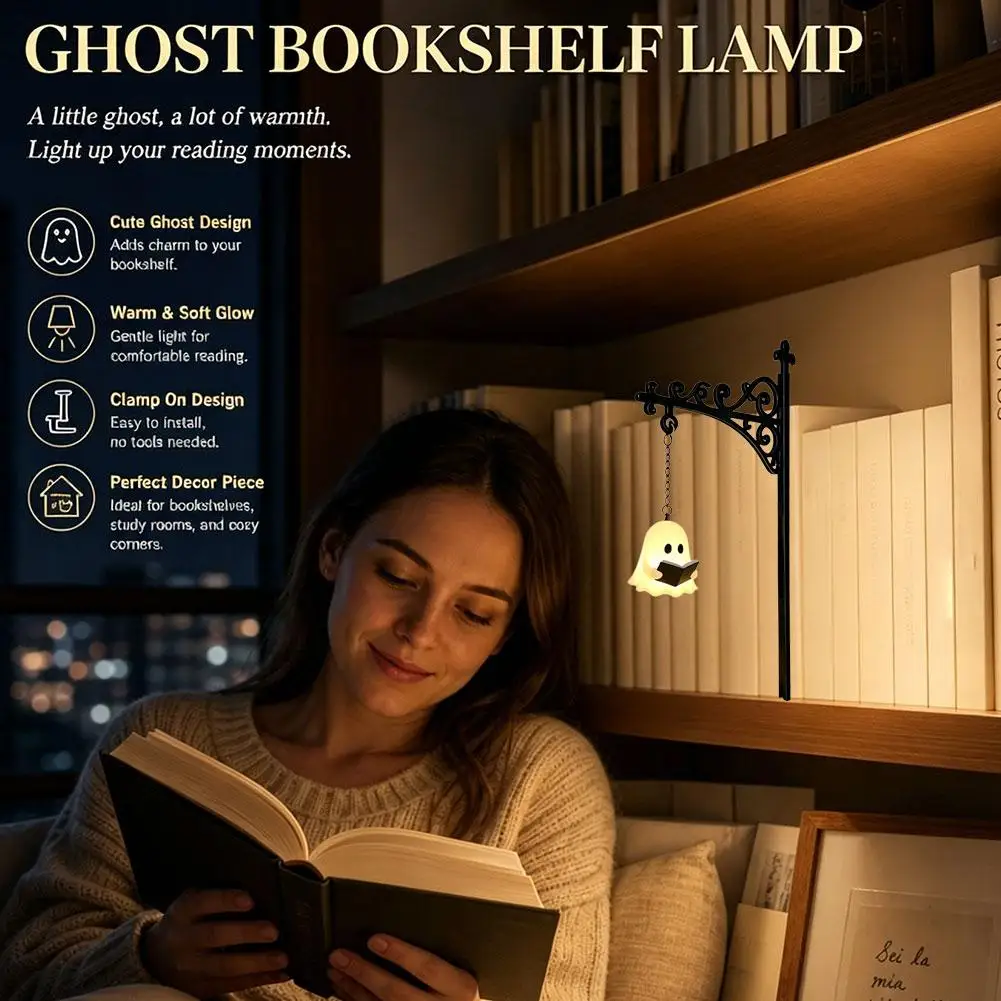 Vintage Bookshelf Lamp Library Lantern Light Library Lantern Bookshelf Light Reading Nook Led Night Lamp Decorative for Home