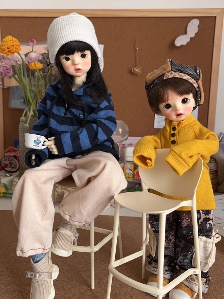 1:6 Doll House Model Furniture Accessories Bar Chair Dining Chair 2pcs Set Bjd Ob11 Gsc Blyth Soldier Lol Dollhouse Miniatures