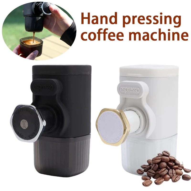 

Portable Hand Pressed Coffee Machine Italian Capsule Coffee Powder Household Travel Outdoor Small Espresso Machine Portable