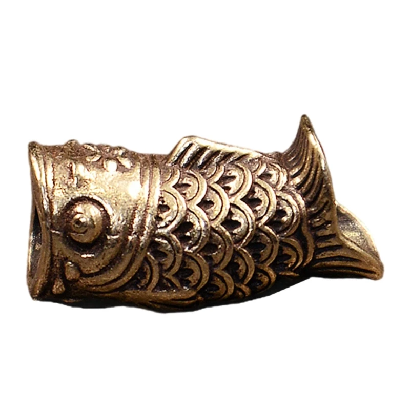 

Metal Artistic Carp Pendant for Keychain and Backpack Decoration Unique Fish Charm Paracord Accessories