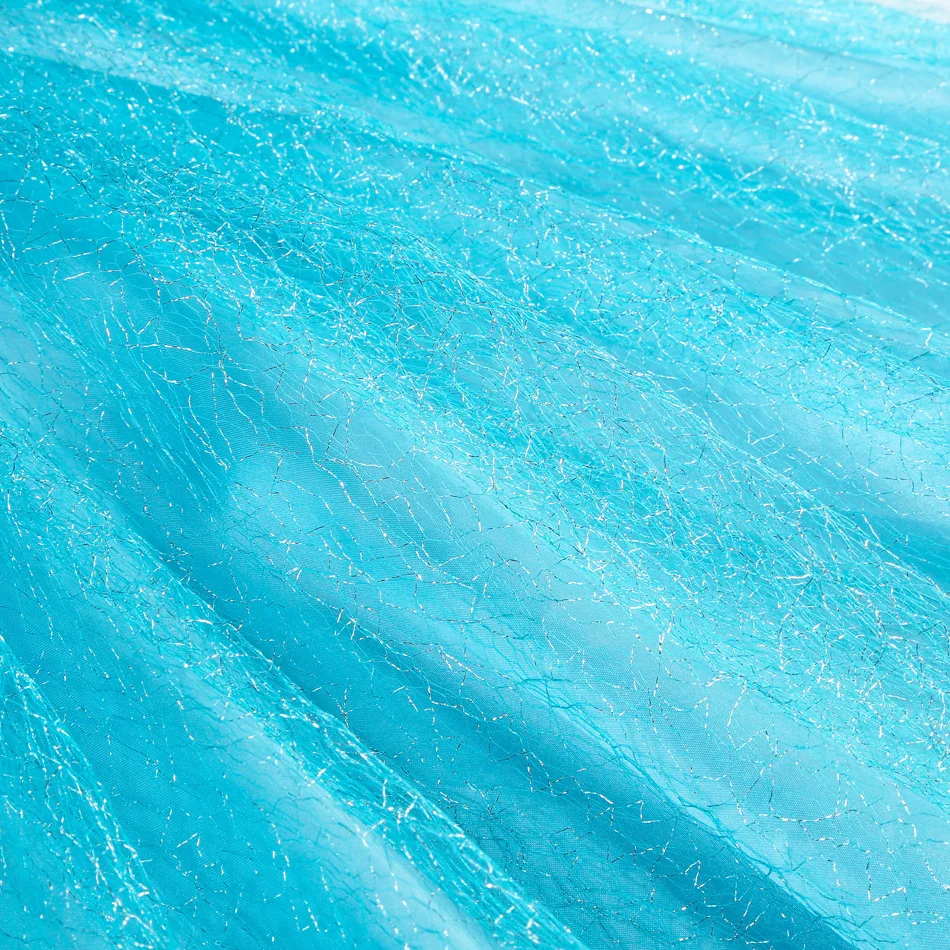 Mädchen Blaues Eis-Glitzer-Prinzessinnenkleid mit Pailletten und Netzstoff für Halloween, Geburtstag, Karneval, Kinder-Cosplay-Party-Outfit – Detail 9