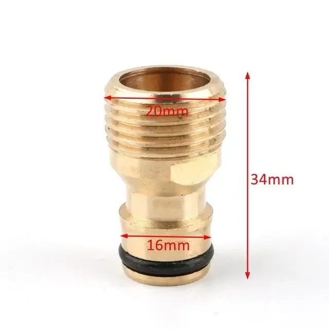 1PC Brass Quick Connector 1/2 3/4 1 Inch Thread Garden Irrigation Faucet Nozzle Adapter Water Gun Joints108
