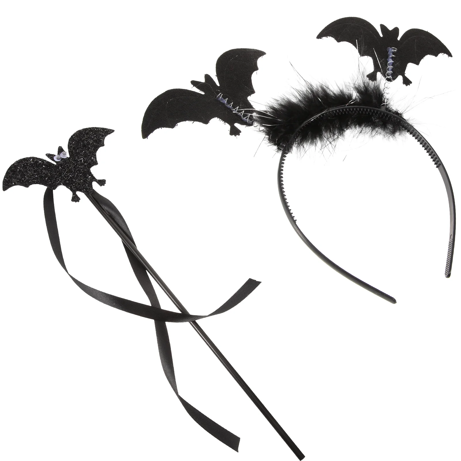 1 ensemble de bandeau chauve-souris d'halloween, baguette légère et confortable, accessoires pour cheveux de chauve-souris pour mascarade, fête Cosplay pour femmes
