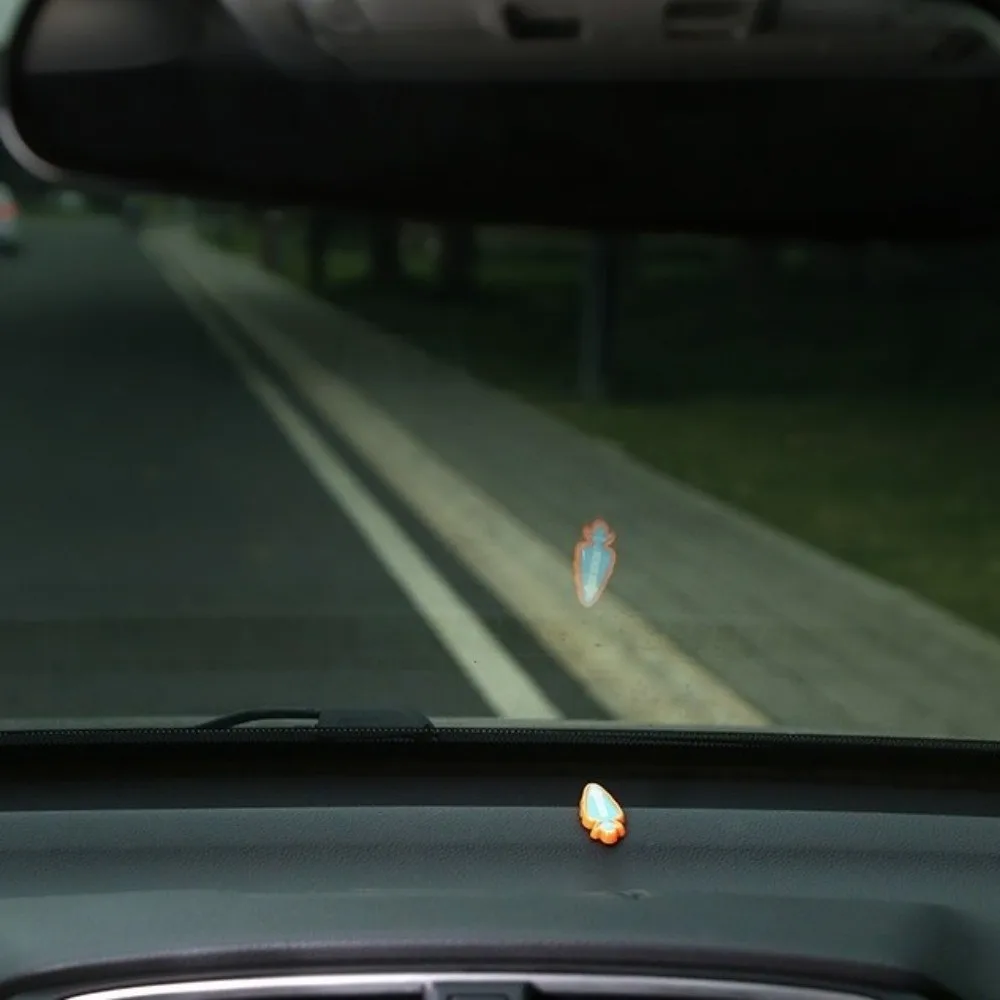 2Pcs Luminous Car Parking Aid Guide Markers Carrot Shape Low-Light Visibility Parking Lines Driving Alignment Assist Stickers