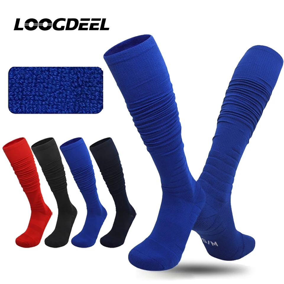 Loogdeel Breathable Sports Socks for Men Women Football Basketball Baseball Rugby Soccer Running Hiking