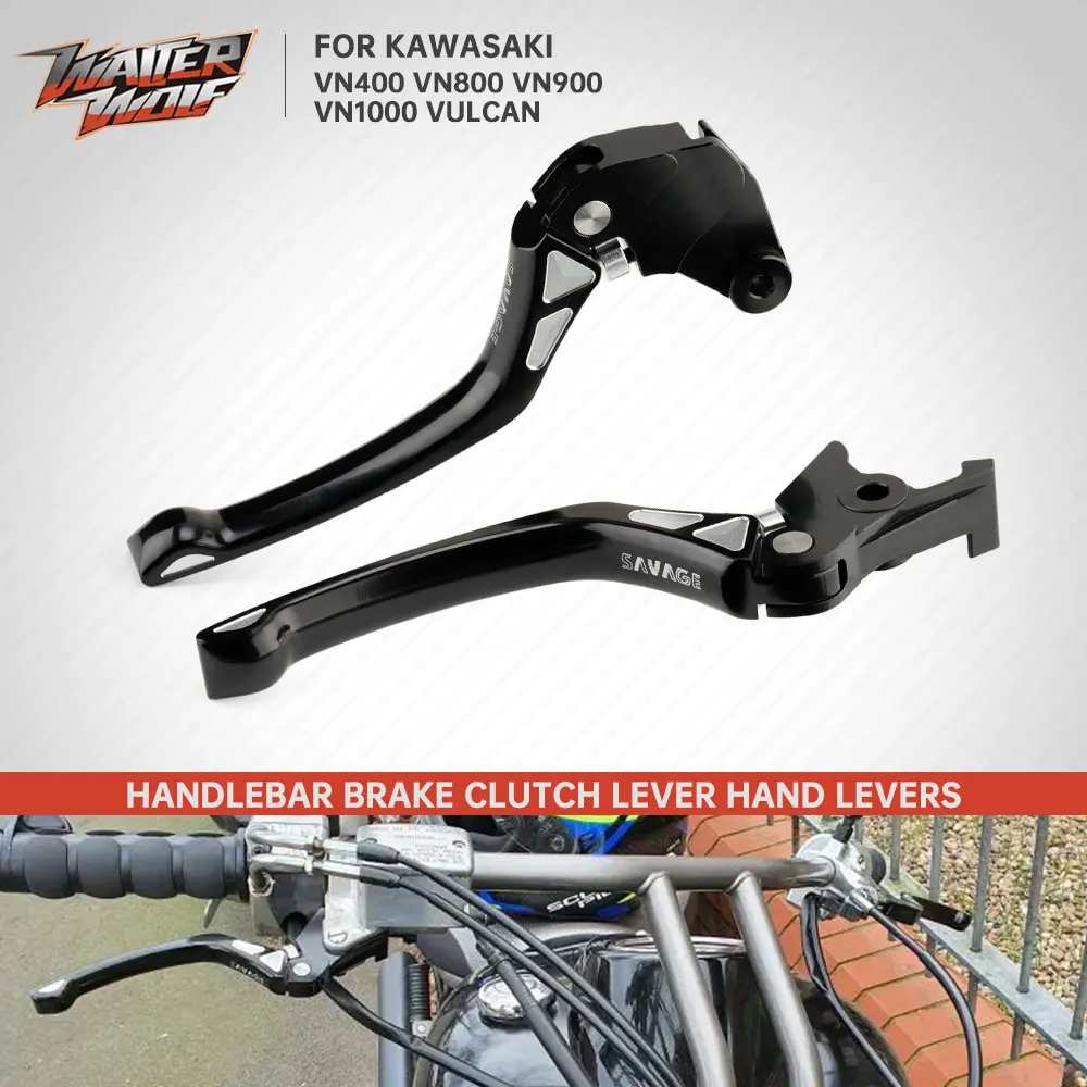 

Motorcycle Cafe Racer Brake Clutch Lever Hand Control Levers For Kawasaki VN2000 VN900 VN800 VN400 Vulcan 400 800 900 2000