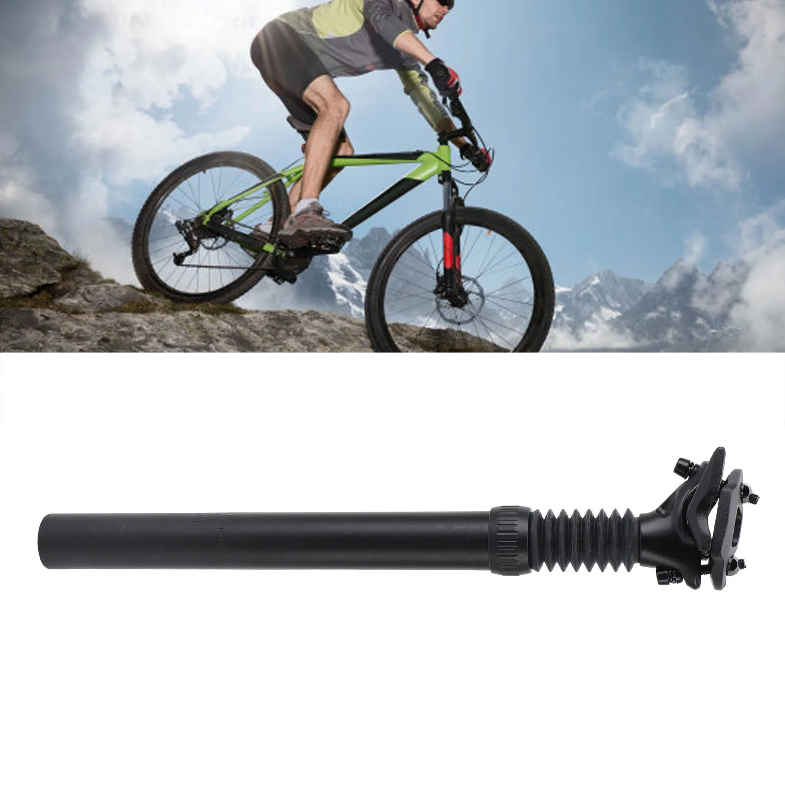 

Suspension Seatpost Aluminum Alloy Adjustable Shock Absorber Damper Post Replacement for Mountain Cycling Suspension Seatpost