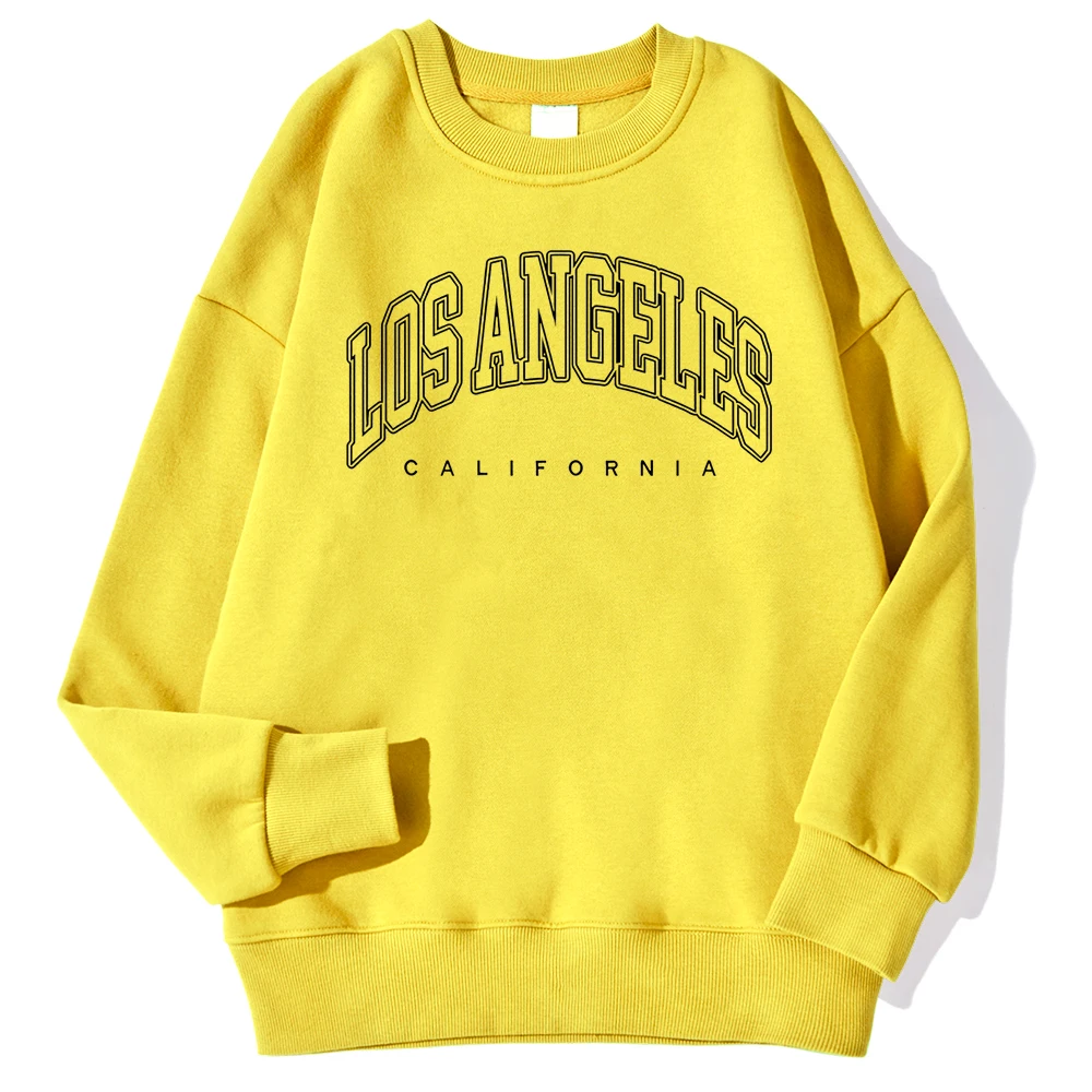 Los Angeles California Letter Printed Men Pullovers Fashion S-Xxl Hooded Fleece Quality Warm Sweatshirts Autumn Casual Clothes