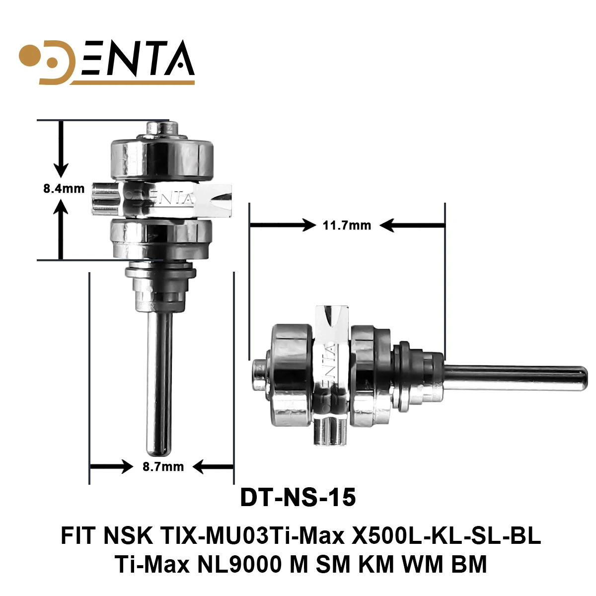 

Universal Dental Handpiece Turbine Cartridge Fit for NSK Ti-Max Series - X450L X500L X600L X650L X700L NL9000S NL9000T NL9000M R