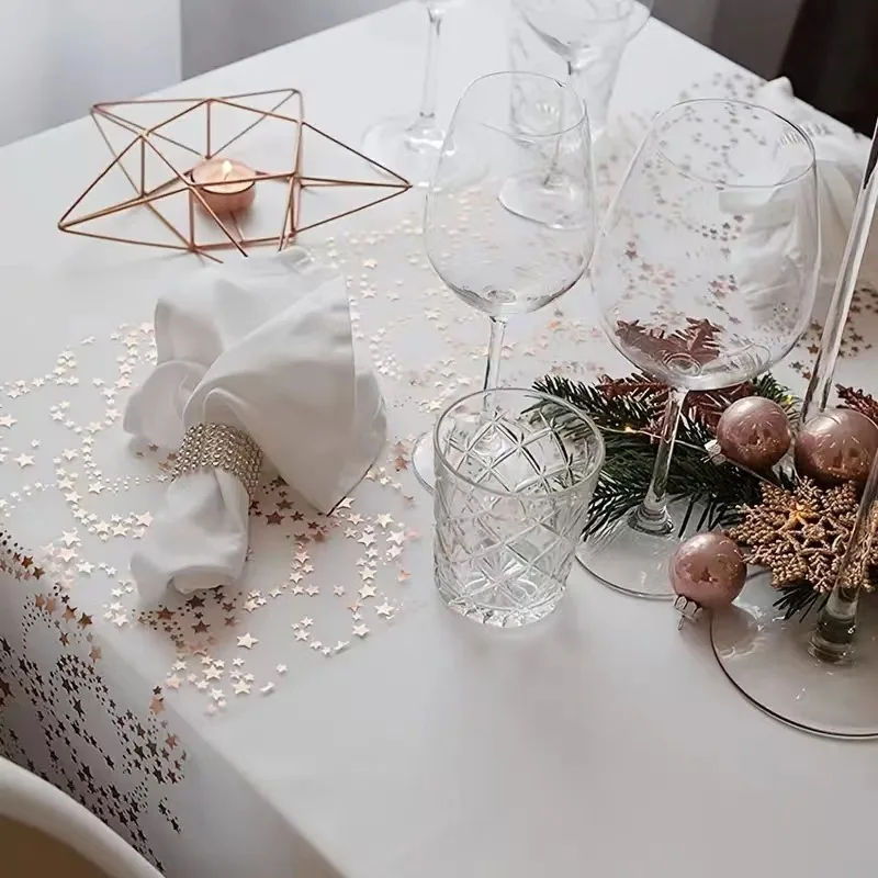 Party-Tischläufer, Polyesterfa – Table Runner Sequin Bewertung und Preis