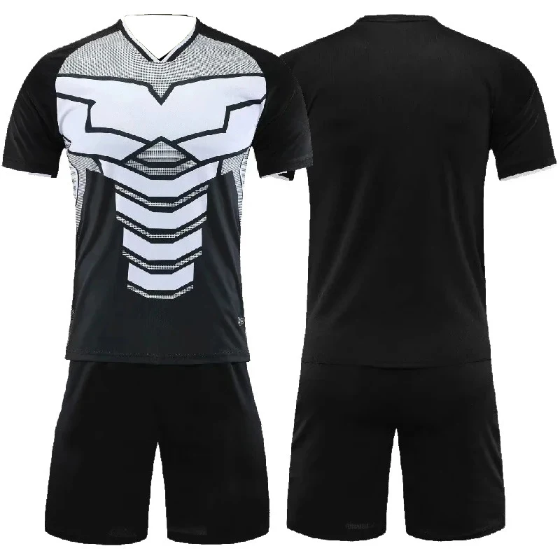 

Football Jersey Set Men Women Kids Soccer Uniforms Quick Drying Outdoor Trendy Sportswear Breathable Comfortable Clothing