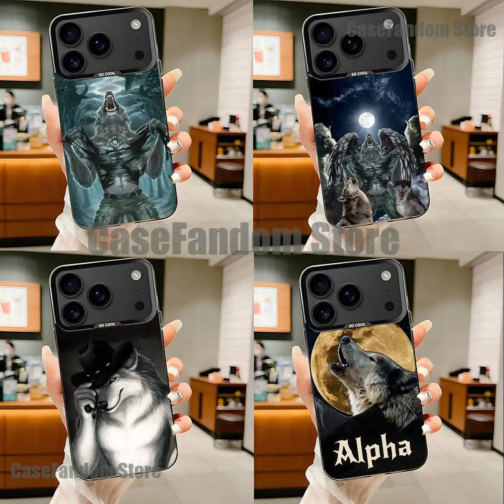 

Alpha Sigma Wolf For iPhone 17,16,15,14,13,12,11,Pro,MAX,Plus Black Shockproof Candy Matte Cover