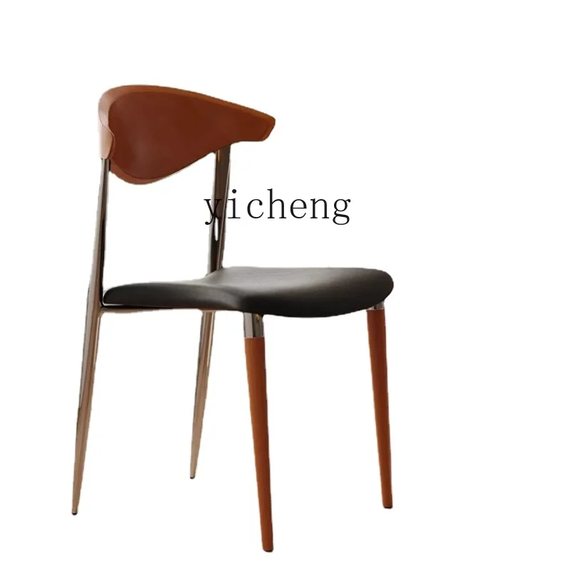 

Tqh Retro Dining Chair Mid-Ancient Chair Internet Celebrity Desk Backrest Dining Room Chair