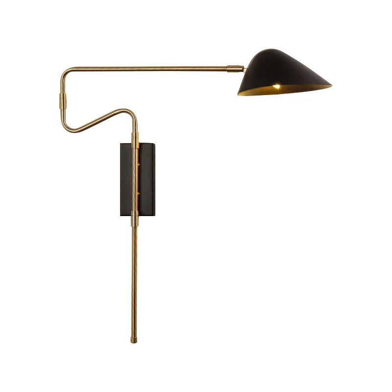 Imagem -05 - Nordic Balancim Arm Lâmpada de Parede Ouro Rotatable Led Lâmpada de Parede Moderna Criativo Quarto Simples Designer Cabeceira Metal Arandela Lâmpada