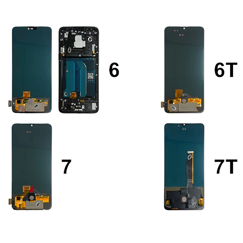 AAA+ OLED LCD For OnePlus 6 Screen 1+7 Display Touch Screen Digitizer Assembly For One Plus 1+6T 1+7T Screen Replacement Parts