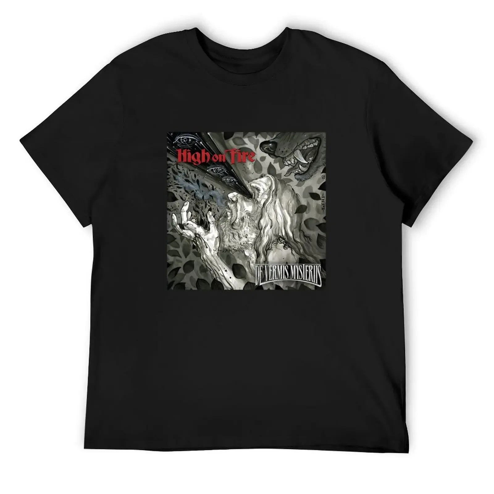 High On Fire De Vermis Mysteriis 2 Album T-Shirt anime clothes shirts graphic designer t shirt men