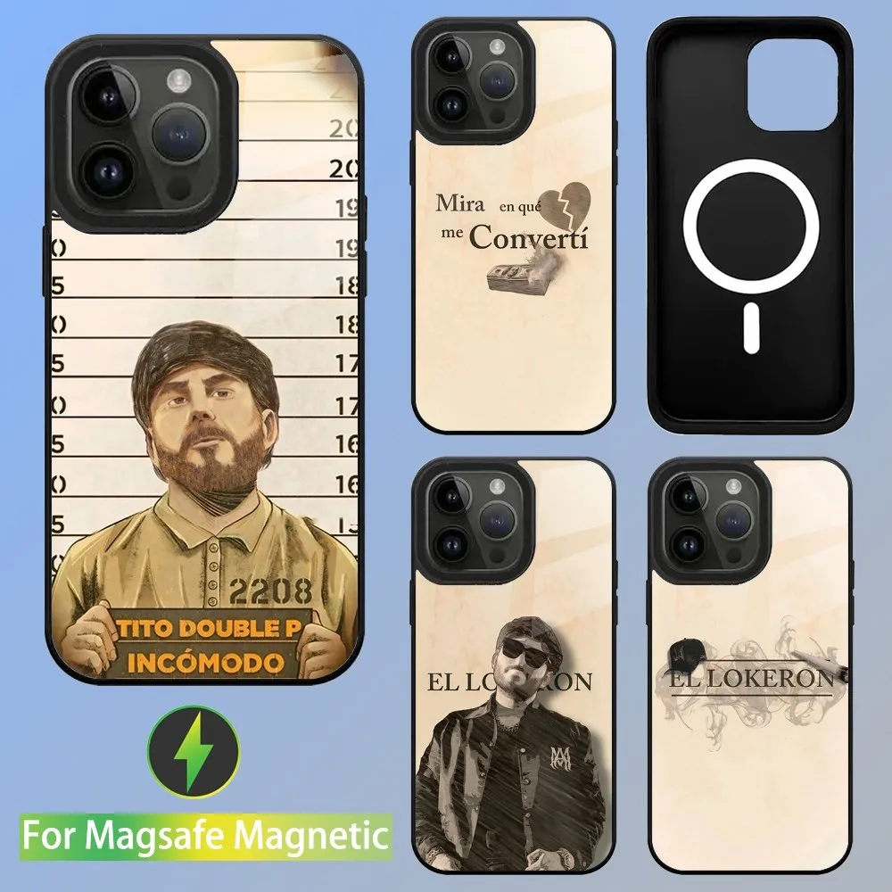 

EL LOKERON Tito Double P Phone Case For iPhone 16,15,14,13,12,11,Plus,Pro,Max Mini Magsafe Magnetic Wireless Charging