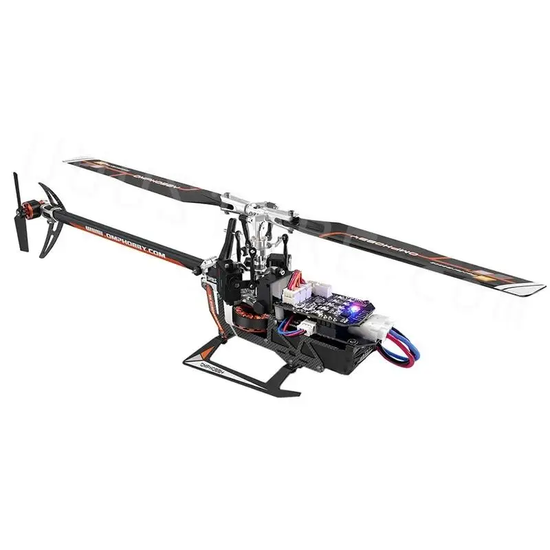 OMPHOBBY M1 EVO 6CH 3D Flybarless Dual Brushless Motor Direct-Drive RC Helicopter with Flight Controller RC Model Toys