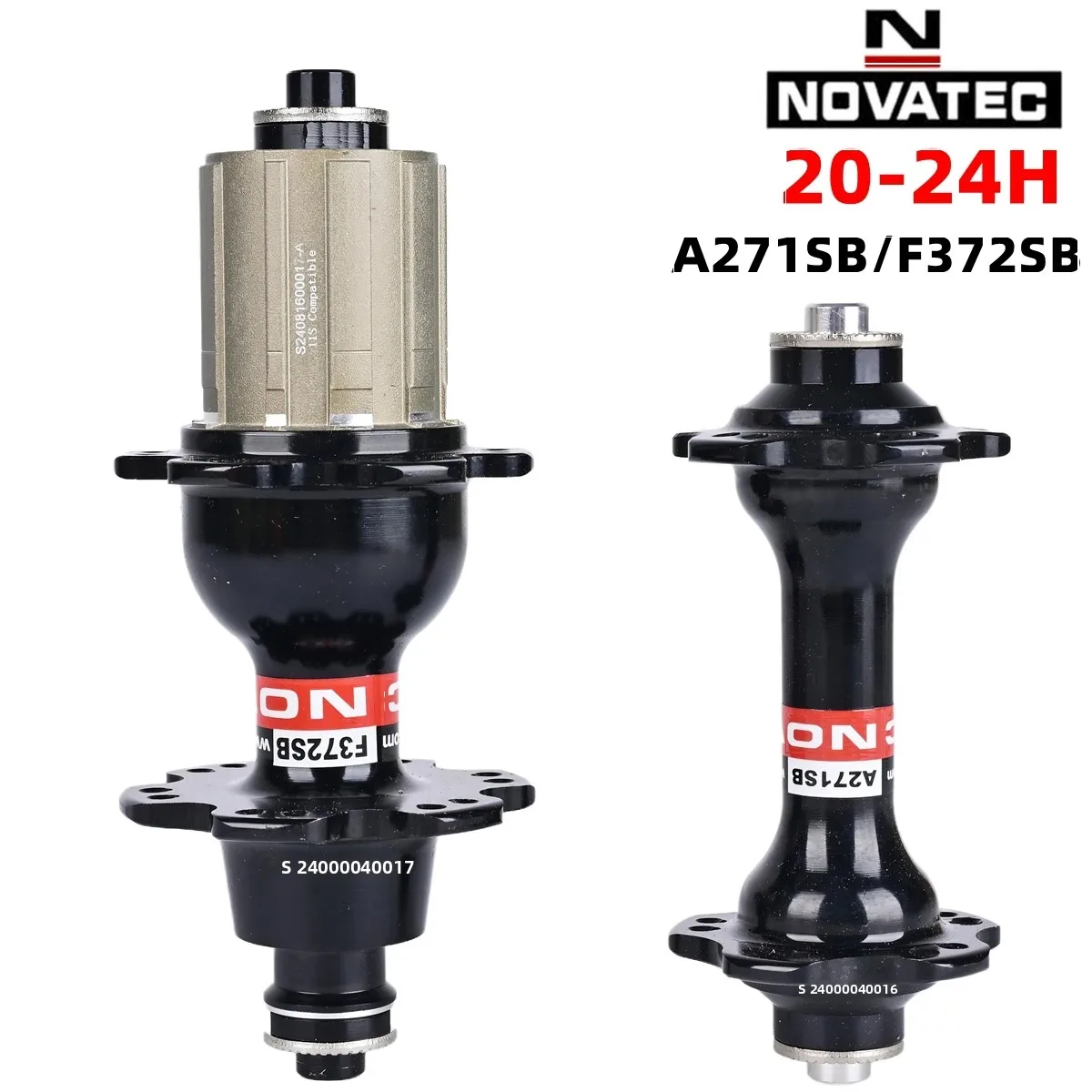 Novatec Joy Road Bike Hubs 20/24H V-Brake 380g