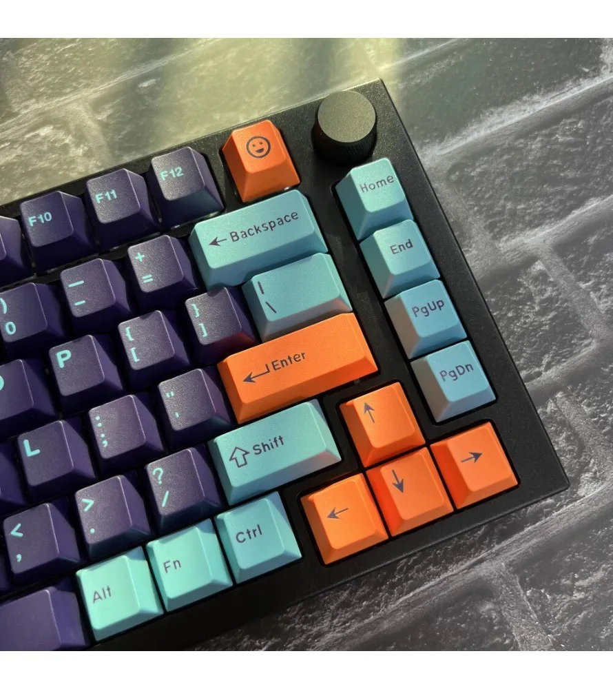 Keycap ABS material 173 keys full set of cherry original highly customized purple night