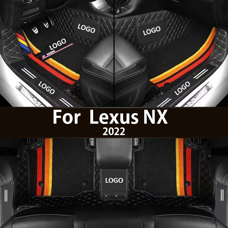 Custom Car Floor Mats for Lexus NX NX260 2022 Years Artificial Leather Interior 100% Fit Details Car Accessories