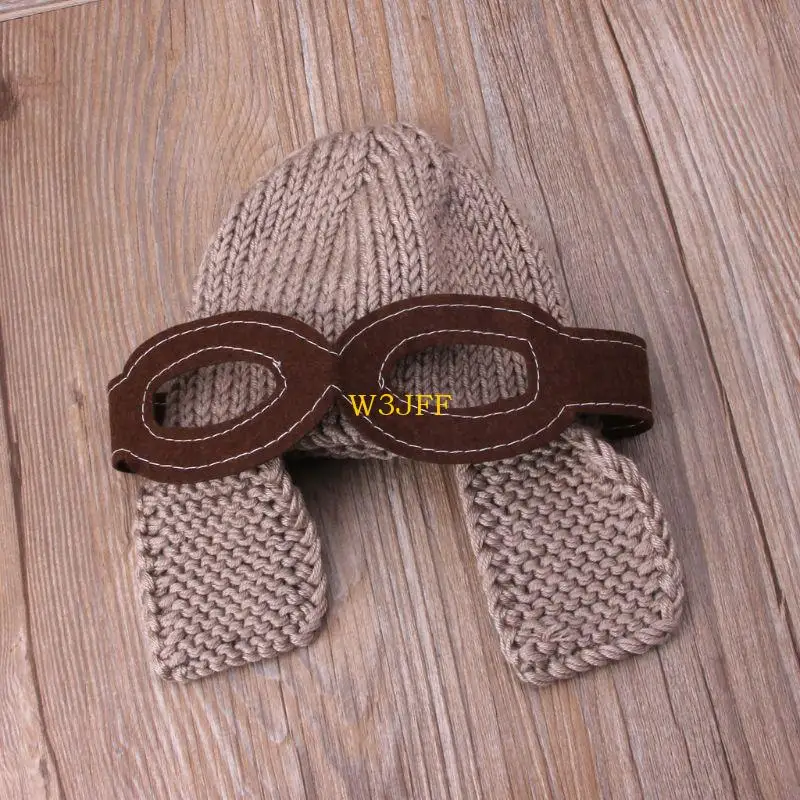 W3JF Dễ Thương Lực Lượng Không Quân Nón Ngộ nghĩnh Trang Trí Quốc cho Bé Cosplay Hình Đạo Cụ Mũ Dệt Kim Balo Mũ Phong Cách