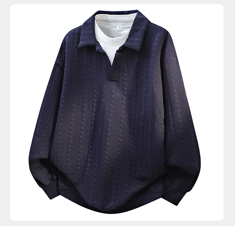 

Мужское худи с эффектом двухслойности, весна 2026, американское ретро, повседневное, с длинным рукавом, свободного кроя