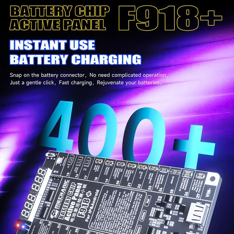 Mechanic F918+ Battery Chip Active Panel 5V-9V Regulated Output For Phone 6-16 Pro Max And Android One-click Activation Tool