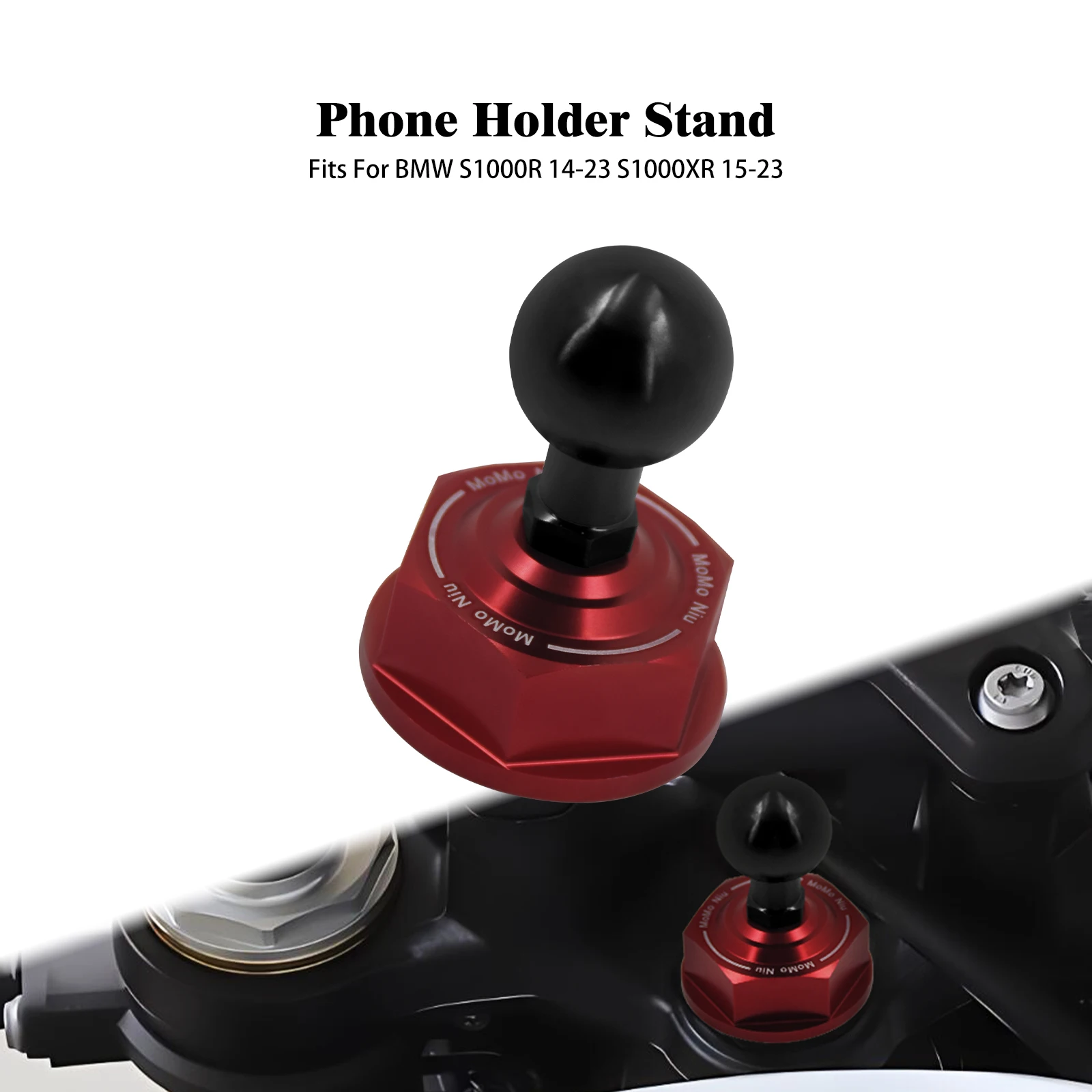 

Motorcycle Bike Phone Holder Support Front Fork Mount Bracket Red GPS Telephone Stand For BMW S1000XR S1000 XR S1000R 2015-2023