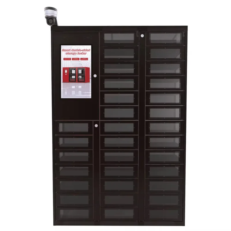 Customized Sleek Smart Locker for Food Intelligent Contactless Cabinet with Electronic Key Lock Self Takeaway Pickup Hot Sale