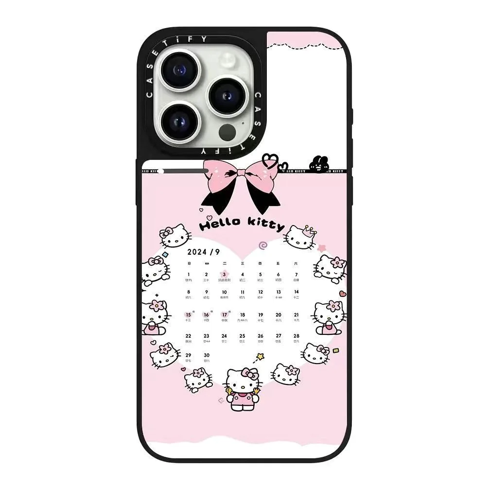 حافظة هاتف Hello Kitty Sports ذات علامة تجارية مشتركة لهاتف iPhone 16/17 Pro العصرية لهاتف Apple 15 Pro Max