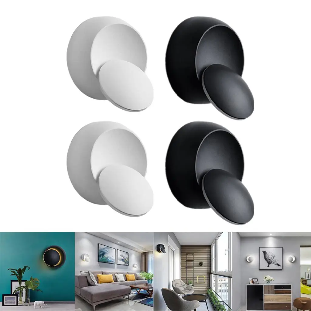 Wall Sconce 360° Rotating Decorative Modern Matte LED Lighting Nightlight 5W for Indoor Hallway Outdoor Balcony Bathroom