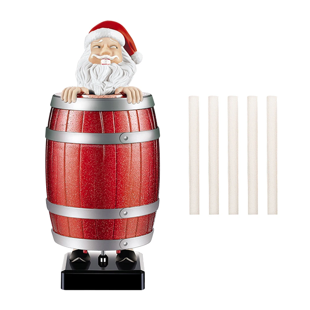 Funny Cigarette Holder Strange Uncle Santa Funny Wooden Barrel Skull Pig Holder Prank Toy Cigarette Box Ornaments Prank Toy Gift