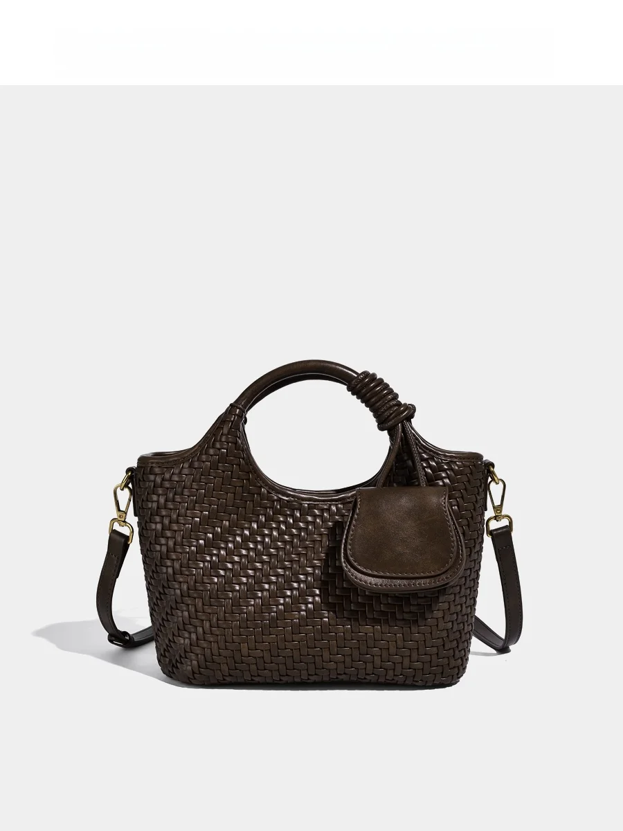 

Универсальная сумка через плечо с корзиной, портативная сумка-корзина в стиле ретро для всех сезонов и восьми, магнитная застежка