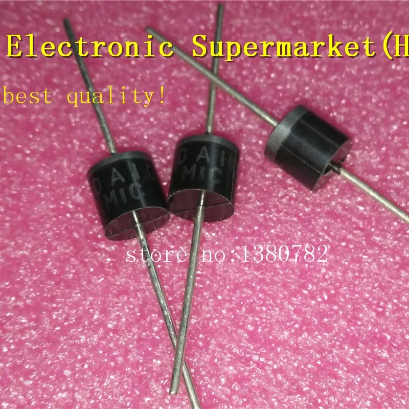 Free Shipping 200pcs/lots 10.0 AMP 10A10 SILICON RECTIFIERS Rectifier Diode 10A 1000V R-6 10.0