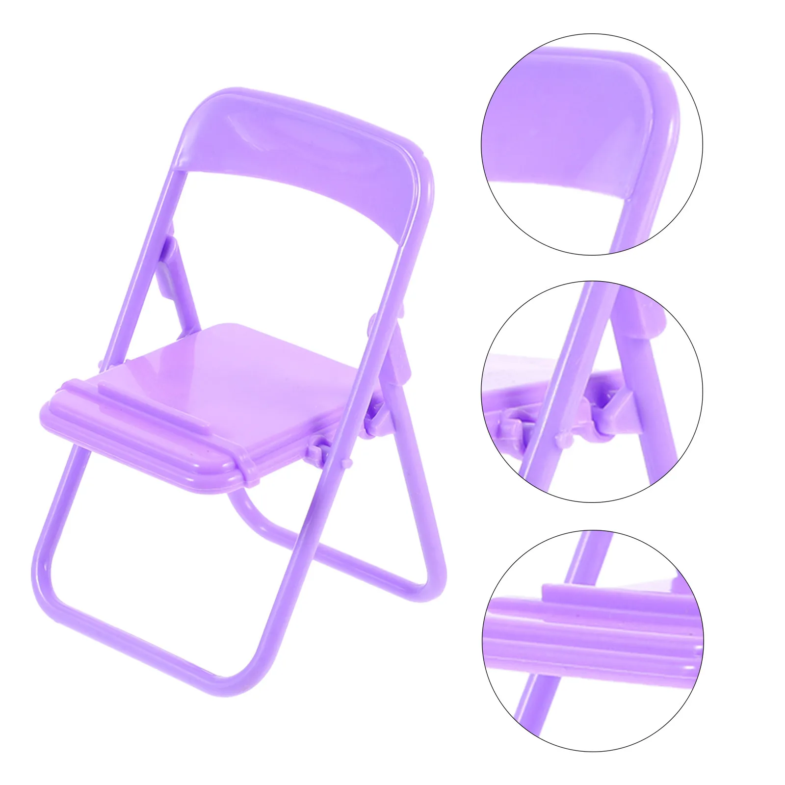 Support de téléphone portable en forme de chaise, 10 pièces, support de téléphone simple en forme de dessin animé, ornement de bureau, support pratique pour smartphone pour la maison et le bureau