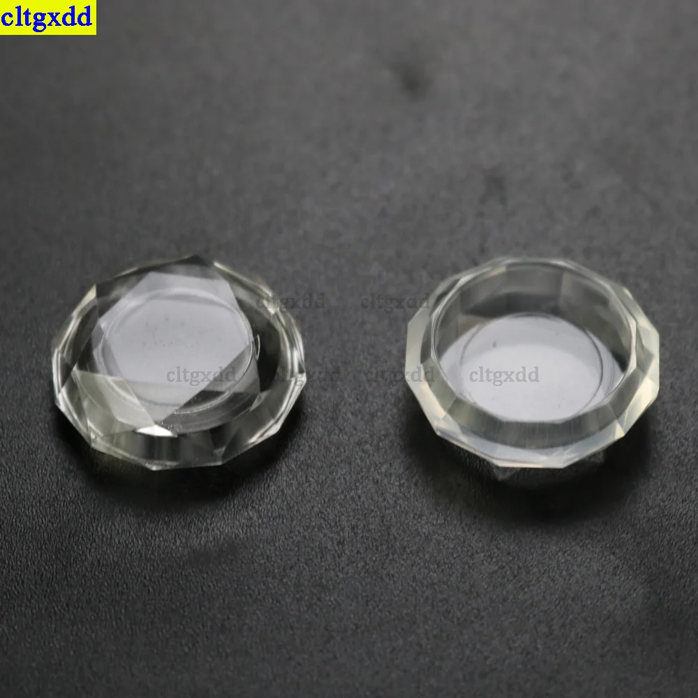 Cltgxdd 2 pezzi è adatto per interruttore NS/Switch Lite joystick in cristallo trasparente con impugnatura per pollice, pulsante di copertura joystick analogico