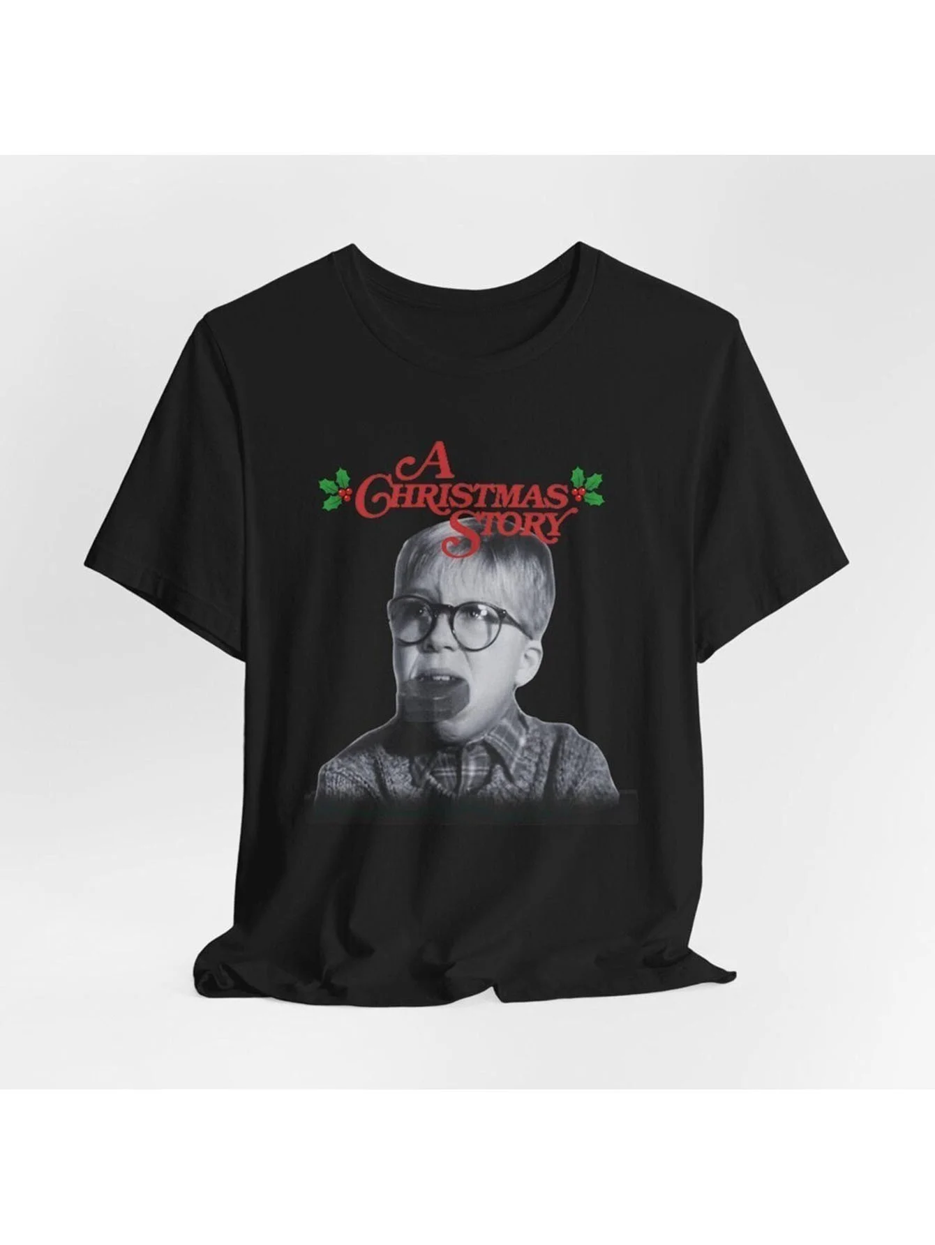 

Christmas story front print, men's short sleeved T-shirt