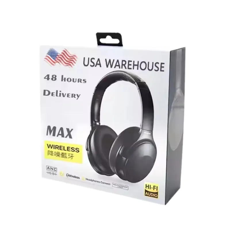 

2024 Best Quality Wireless Max Headphones Tws Anc Metal Noise Cancellation Wireless Earbuds Top AlR Max