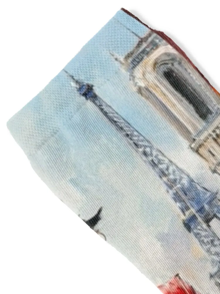 I Went to Paris Just to Feel Like a Local… With a Map. Art By Carraann Socks hip hop Thermal man winter Luxury Woman Socks Men's