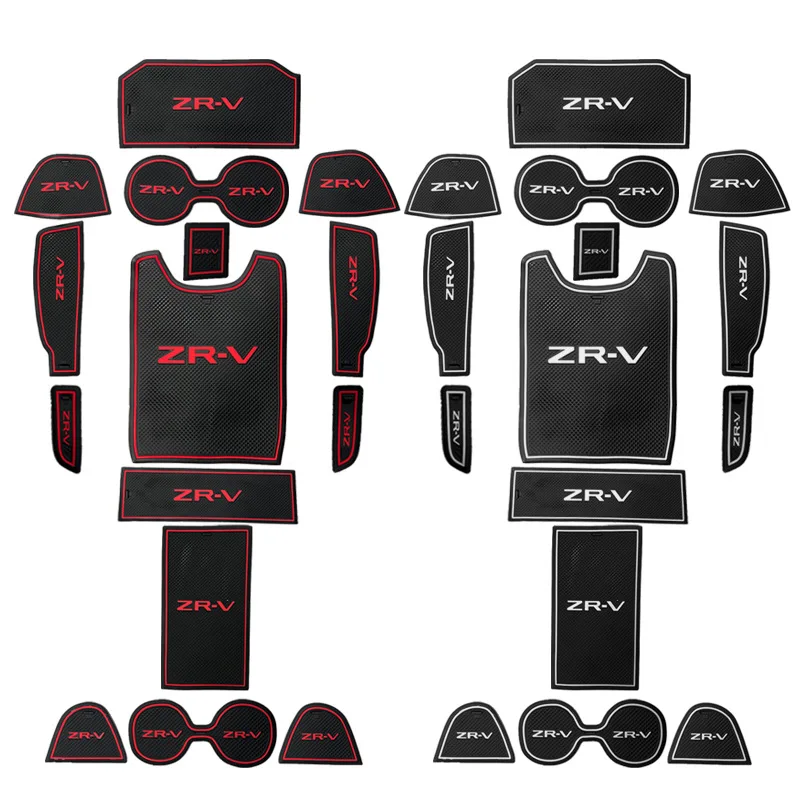 Car Door Groove Mat For Honda ZRV HRV Non-slip Door Slot Cup Mat Pad Cushion Auto Accessories Left Hand Drive HRV/ZRV