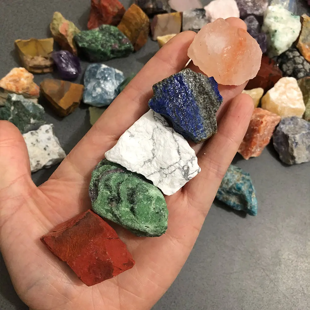 Natural Stone Mixed Raw Crystal Stones Assorted Random Pick Minerals Quartz Crystals Rock Gemstones Home Decoration Reiki Gift