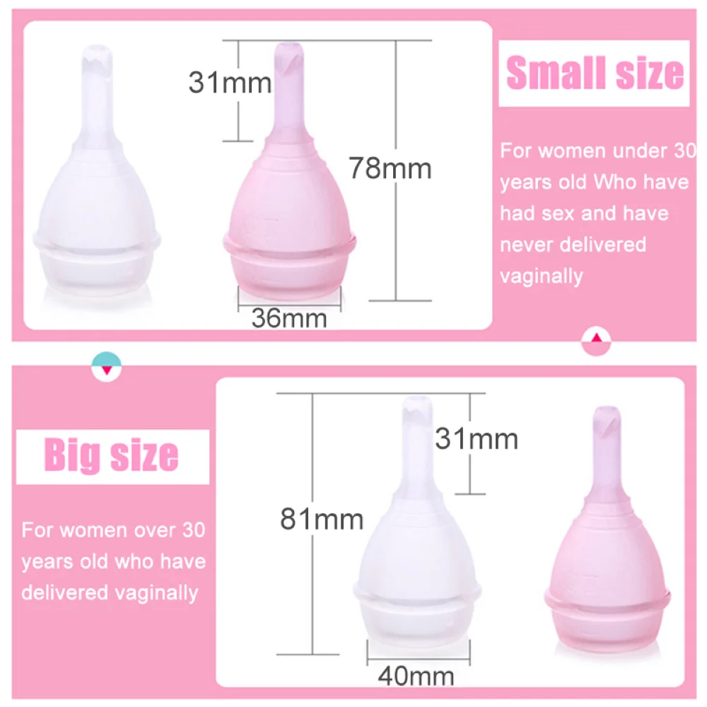 Medical Silicone Menstrual Cup With Drain Valves Menstrual Collector Super Soft Feminine Hygiene Period Cup Anti-side Leakage