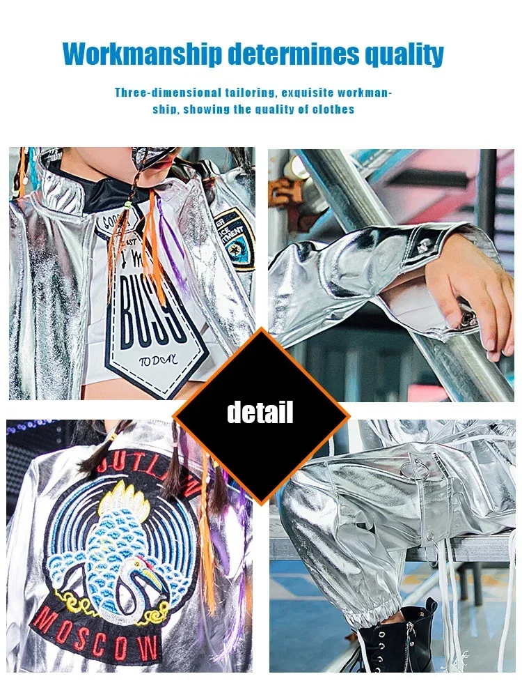 ZZL Urban Dance Girl Cloth Jazz Dance K-pop Stage Outfit Kids Model Catwalk Fashion Costume Hip-hop Hard Sugar Rock Suit