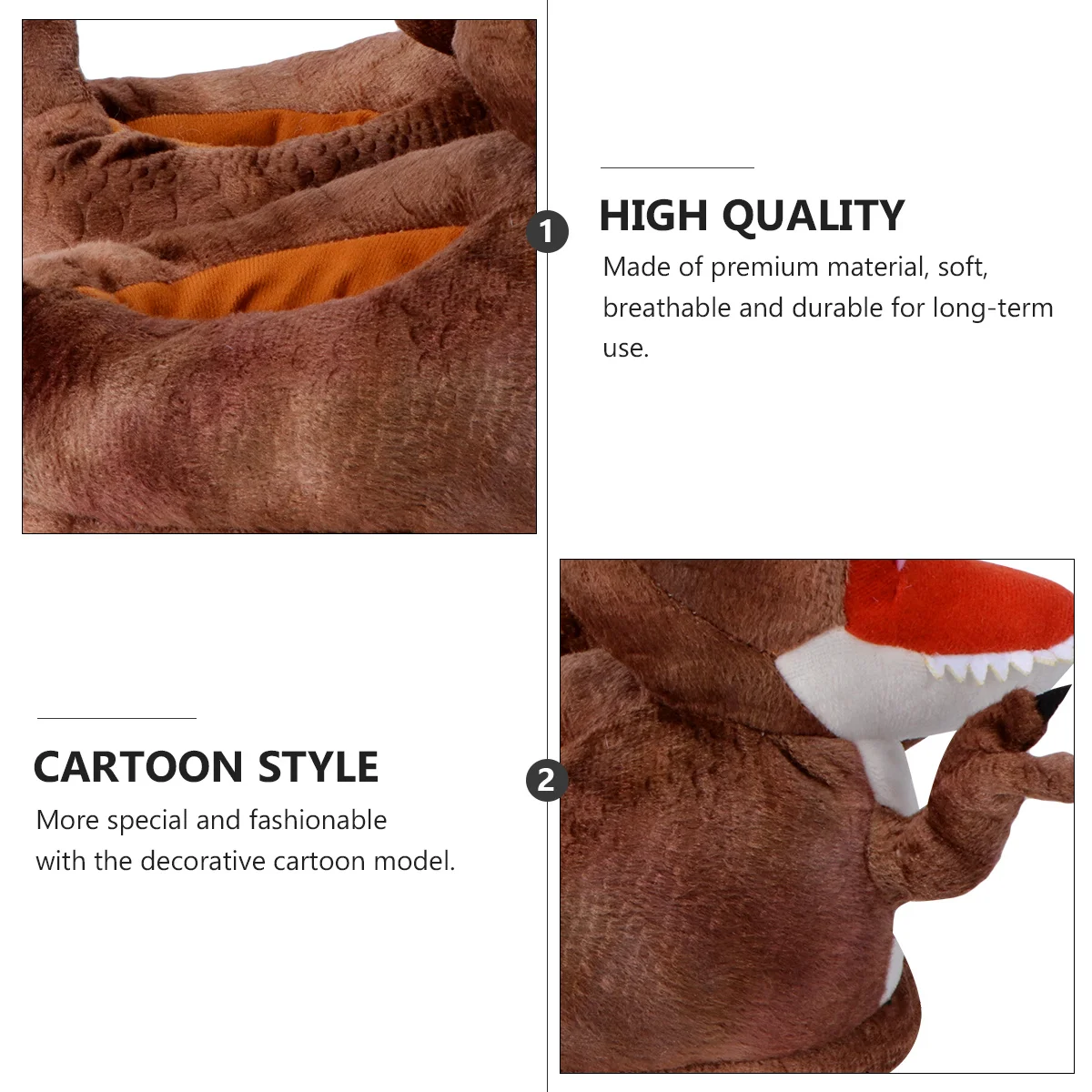 

1 пара мягких домашних тапочек с мультяшным дизайном, хлопковые, теплые, для осени и зимы