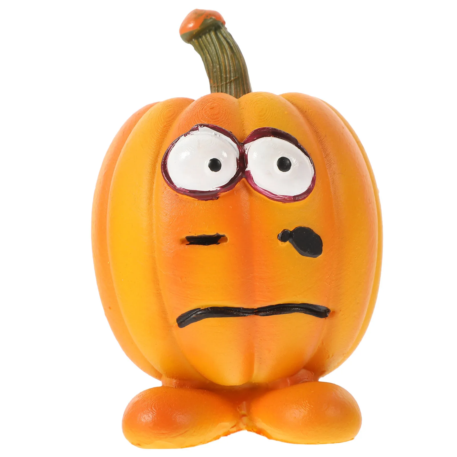 

Halloween Pumpkin Ornament Resin Desktop Decor Party Table Centerpiece Miniature Craft Decoration Home Classroom Kitchen