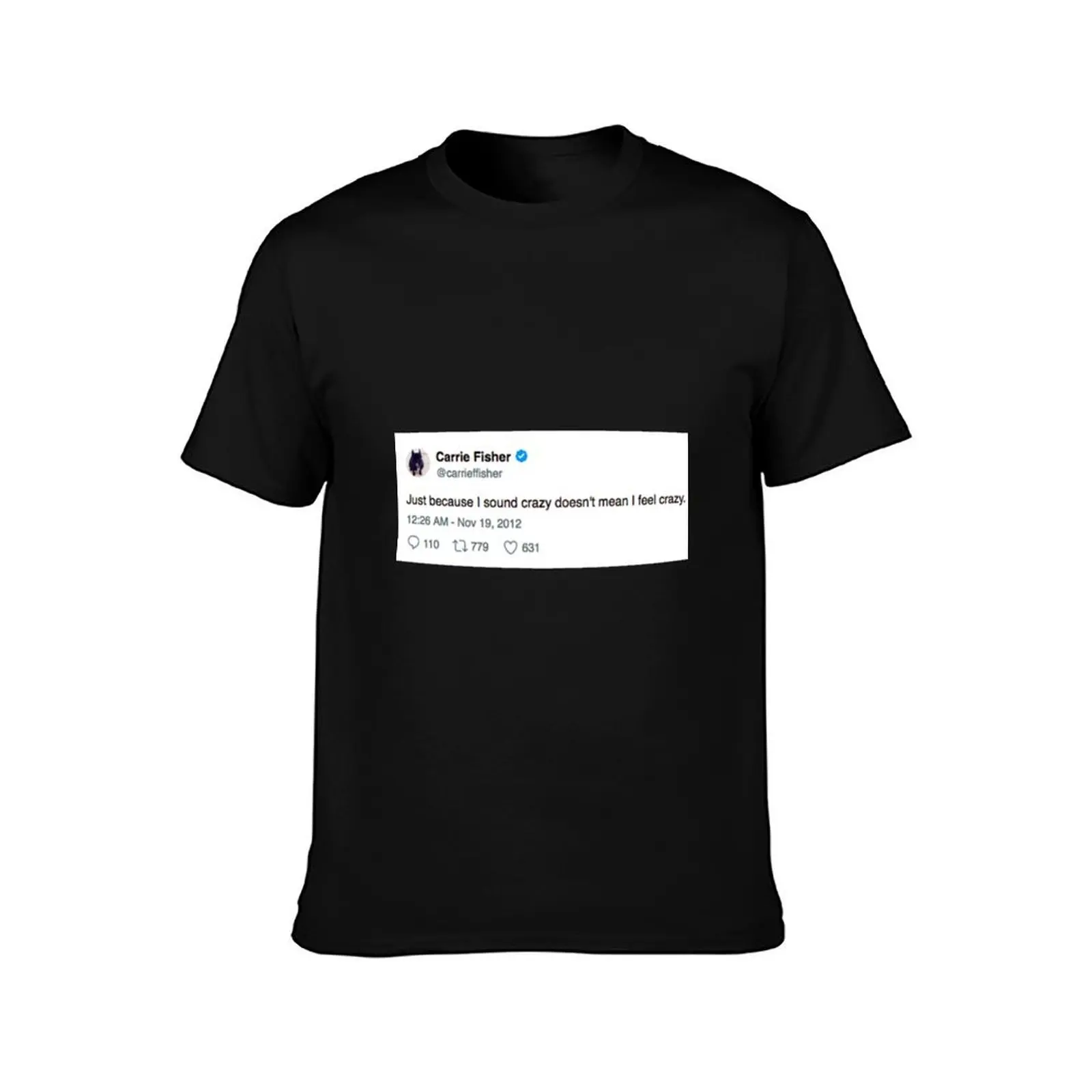 Carrie Fisher- Crazy T-Shirt Summer Casual Cotton Tee Oversized Streetwear Tops Vintage Graphic Print Loose Fit Short Sleeve